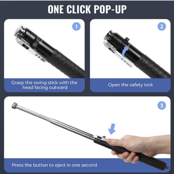 Telescopic Spring Automatic Pop Up Tactical Rod - Picture 5 of 10